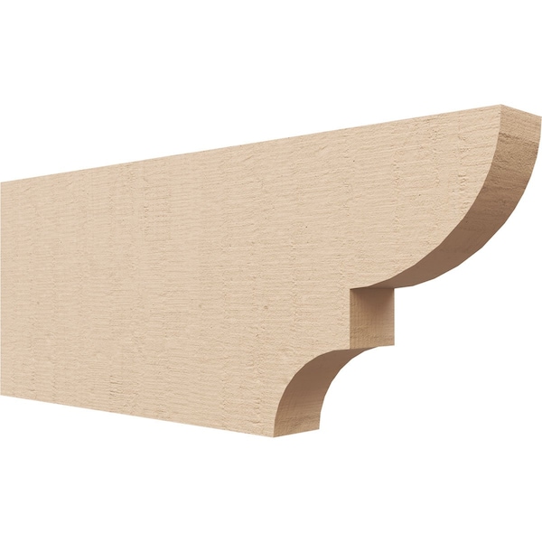 Ekena Millwork 2in. W x 8in. H x 20in. L Ridgewood Woodgrain TimberThane Rafter Tail, Primed Tan RFTUR02X08X20RIDRCPR - main